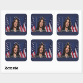 Kamala Harris & アメリカンドリーム 引用ステッカー スクエアシール (シート)