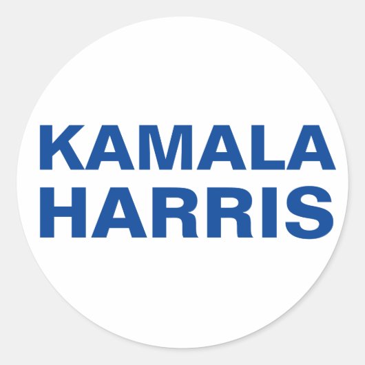 Kamala Harris （カスタマイズ可能）スタンプ ラウンドシール (正面)