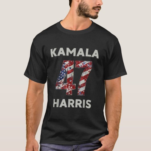 Kamala Harris 大統領 47 USA アメリカ 2024 Tシャツ (正面)
