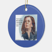 Kamala Harris 引用句 セラミックオーナメント (左)