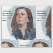 Kamala Harris 引用句 ラッピングペーパー (フラット)