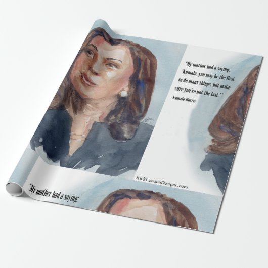 Kamala Harris 引用句 ラッピングペーパー (アンロールド)