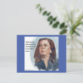 Kamala Harris 引用 ポストカード (スタンド正面)