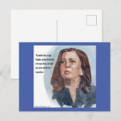 Kamala Harris 引用 ポストカード (正面/裏面)