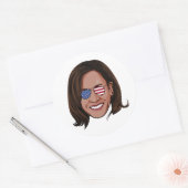 Kamala Harris – 飛行士と愛国心のヘッド ラウンドシール (封筒)