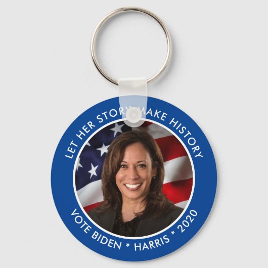 Kamala Harris 2020収集可能な記念すべき写真 キーホルダー (正面)