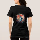 Kamala Harris 2024から救Democracy T-Shirt トライブレンドＴシャツ (裏面)