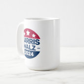 Kamala Harris 2024と大統領選挙キャンプ コーヒーマグカップ (正面左)