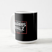 Kamala Harris 2024と大統領選挙キャンプ コーヒーマグカップ (正面左)