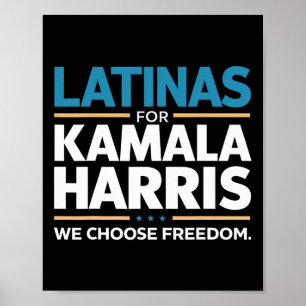 Kamala Harris 2024のために自由を選ぶ ポスター