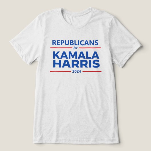 Kamala Harris 2024の共和党員 トライブレンドＴシャツ (デザイン正面)