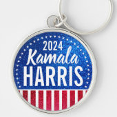 Kamala Harris 2024の進捗状況と統一をサポート キーホルダー (正面)