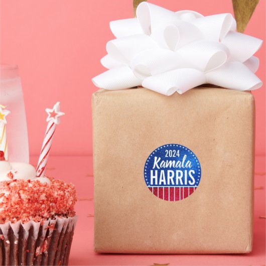 Kamala Harris 2024の進捗状況と統一をサポート ラウンドシール (パーティー)