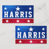 Kamala Harris 2024の進捗状況と統一をサポート 名刺 (正面/裏面)