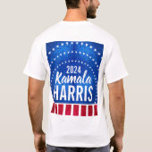 Kamala Harris 2024の進捗状況と統一をサポート Tシャツ (裏面)