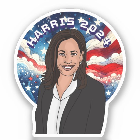 Kamala Harris 2024への投票 シール (正面)