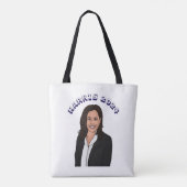 Kamala Harris 2024への投票 トートバッグ (裏面)