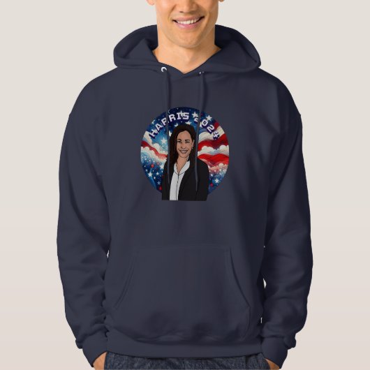 Kamala Harris 2024への投票 パーカ (正面)