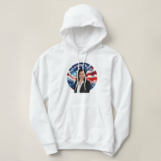 Kamala Harris 2024への投票 パーカ (デザイン正面)