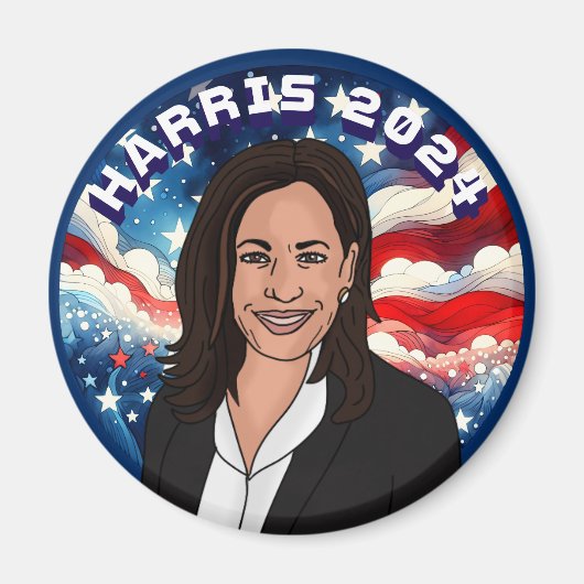 Kamala Harris 2024への投票 マグネット (正面)