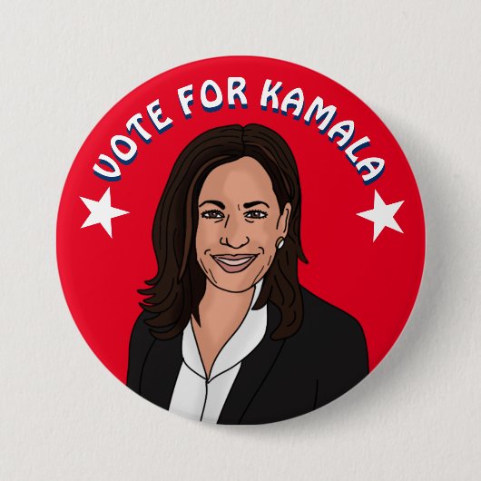 Kamala Harris 2024への投票 缶バッジ (正面)