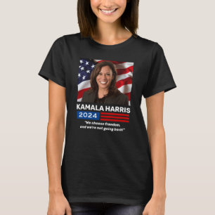 Kamala Harris 2024キャンペーンの自由を選択 Tシャツ