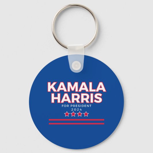 Kamala Harris 2024キャンペー大統領のンKeychain キーホルダー (正面)