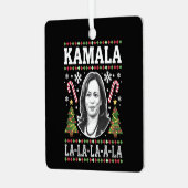 Kamala Harris 2024クリスマスコンマLaクリスマス メタルオーナメント (正面左)