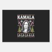 Kamala Harris 2024クリスマスコンマLaクリスマス ラッピングペーパーシート (正面)