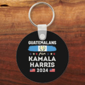 Kamala Harris 2024グアテマラ国旗のために キーホルダー (正面)