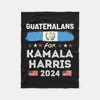 Kamala Harris 2024グアテマラ国旗のために フリースブランケット