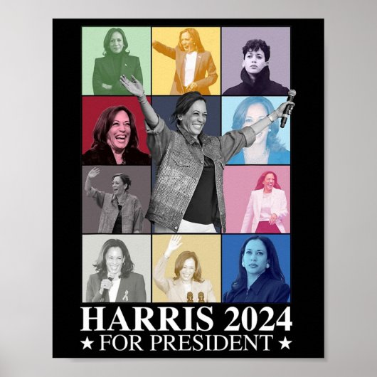 Kamala Harris 2024マダム大統領選挙民主党議員 ポスター (正面)