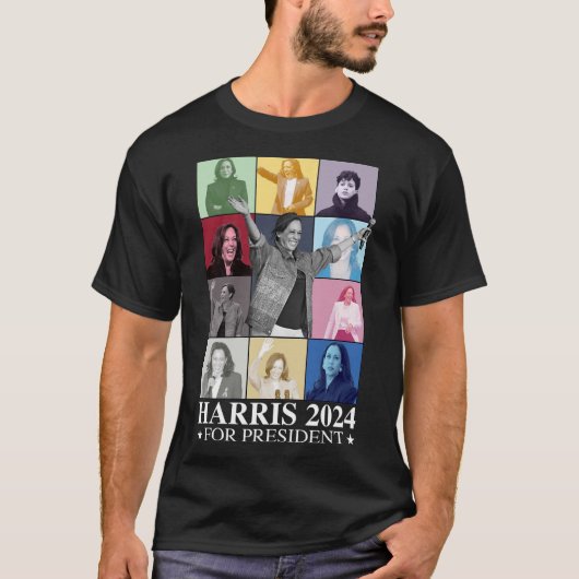 Kamala Harris 2024マダム大統領選挙民主党議員 Tシャツ (正面)