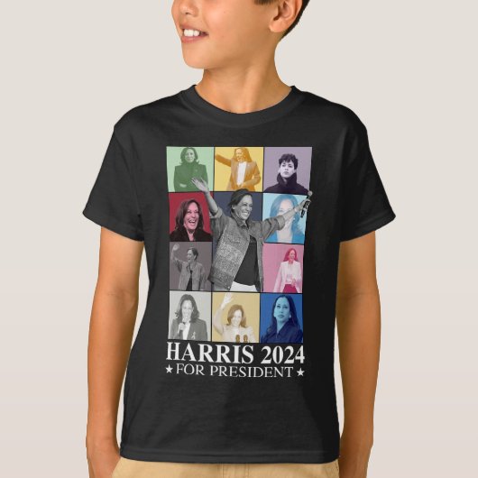 Kamala Harris 2024マダム大統領選挙民主党議員 Tシャツ (正面)