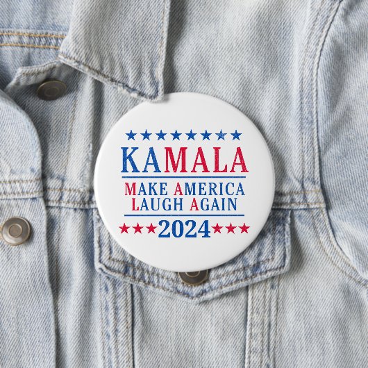 Kamala Harris 2024再びアメリカを笑わせる 缶バッジ (インサイチュ)