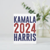 Kamala Harris 2024副社長からMadam President 47 シーズンポストカード (スタンド正面)