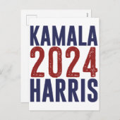 Kamala Harris 2024副社長からMadam President 47 シーズンポストカード (正面/裏面)