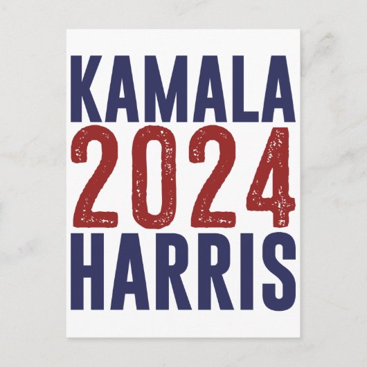 Kamala Harris 2024副社長からMadam President 47 シーズンポストカード (正面)