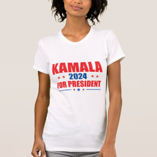 Kamala Harris 2024大統領選挙キャンペーンはっきりした向け Tシャツ