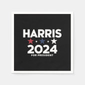 Kamala Harris 2024大統領選挙キャンペーン スタンダードカクテルナプキン (正面)