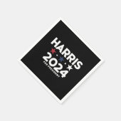Kamala Harris 2024大統領選挙キャンペーン スタンダードカクテルナプキン (角)