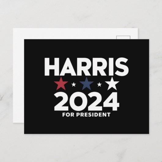 Kamala Harris 2024大統領選挙キャンペーン ポストカード (正面/裏面)