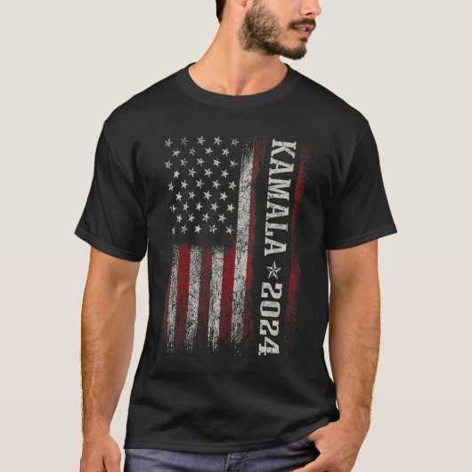 Kamala Harris 2024大統領選挙キャンペーン Tシャツ (正面)