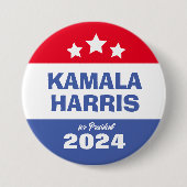 Kamala Harris 2024年の国民投票の会長 缶バッジ (正面)