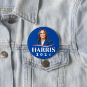 Kamala Harris 2024年選挙の写真 缶バッジ (インサイチュ)