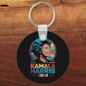 Kamala Harris 2024投票の投票で大統領に就任したカマラハリス キーホルダー (正面)