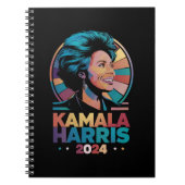 Kamala Harris 2024投票の投票で大統領に就任したカマラハリス ノートブック (正面)