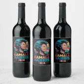 Kamala Harris 2024投票の投票で大統領に就任したカマラハリス ワインラベル (ボトル)