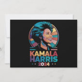 Kamala Harris 2024投票の投票で大統領に就任したカマラハリス 招待状 (正面)