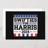 Kamala Harris 2024投票サポートのSwities 招待状 (正面/裏面)